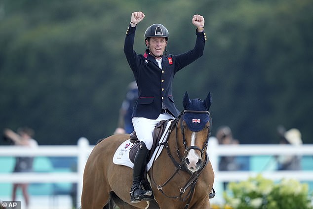 Scott Brash and his horse Jefferson secured a surprise equestrian team jumping gold medal