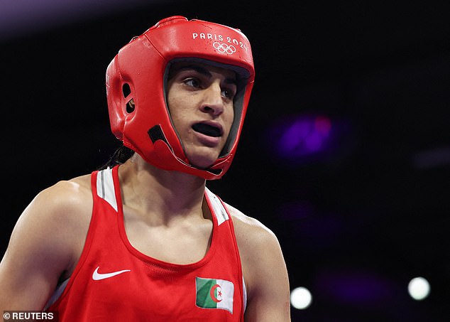 Khelif - who failed a gender test for the 2023 world championships - won her first fight as her opponent quit after 46 seconds