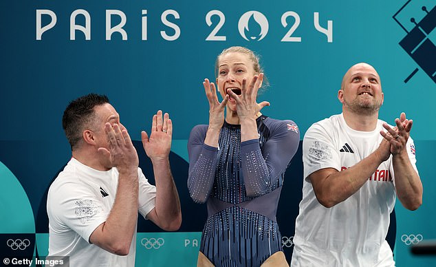 Page was visibly overcome with emotion when it became official that she had won the gold