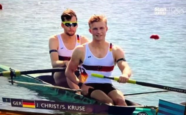 German rower Julius Christ (left) has also been a fan favourite during the Paris Games