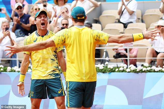 The three set match secured a tense Roland Garros men's doubles victory on Saturday for Ebden and Peers