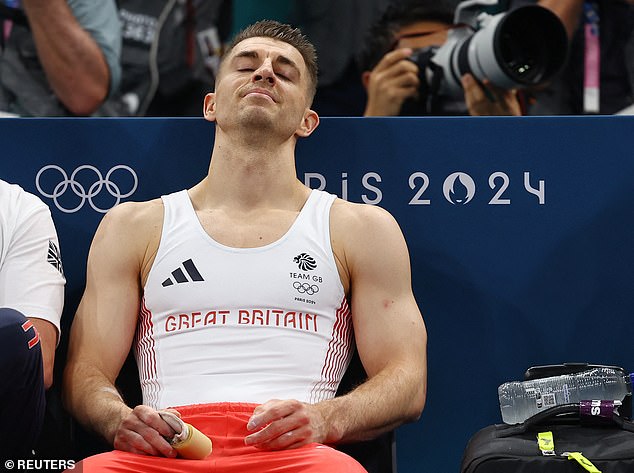 The 31-year-old was clearly disappointed when he realised he had not done enough for a medal