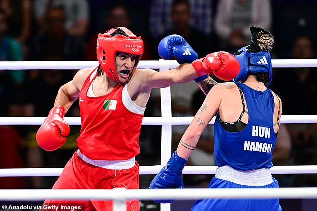 Khelif is just two medals away from winning gold after defeating Anna Luca Hamori, Saturday