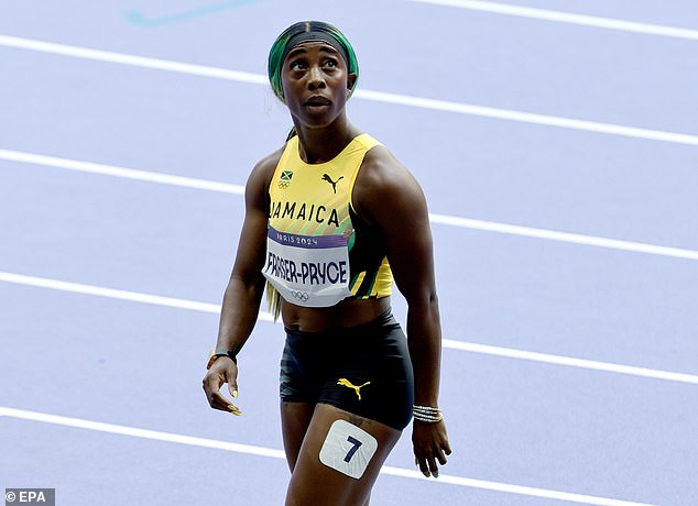 Jamaican sprinter Shelly-Ann Fraser-Pryce withdrew from the semi-final