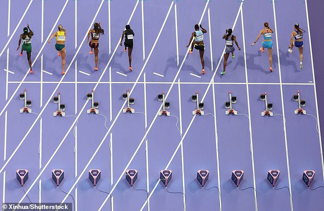 Her lane remained unoccupied as Sha'Carri Richardson, who was also blocked from entry, secured second place