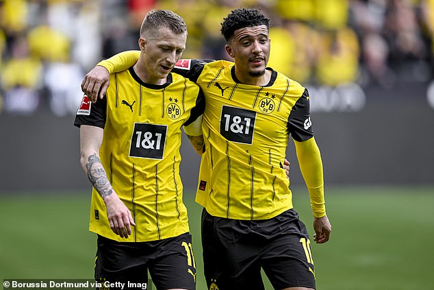 Sancho was sent out on loan for the second half of last season following his falling out with Erik ten Hag