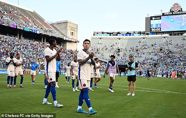 Chelsea suffered their second defeat in the United States after a resounding 4-2 loss by Man City