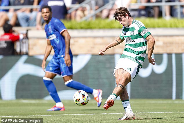 O'Riley scored against Chelsea in Celtic's pre-season match in the United States