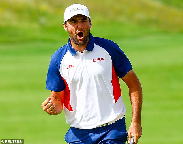 American golfer Scottie Scheffler wins Olympic gold