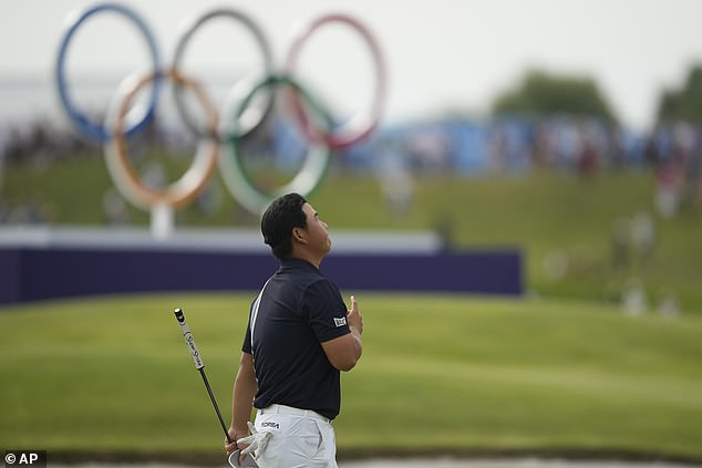 The 22-year-old looked disappointed after completing his final round at Le Golf National