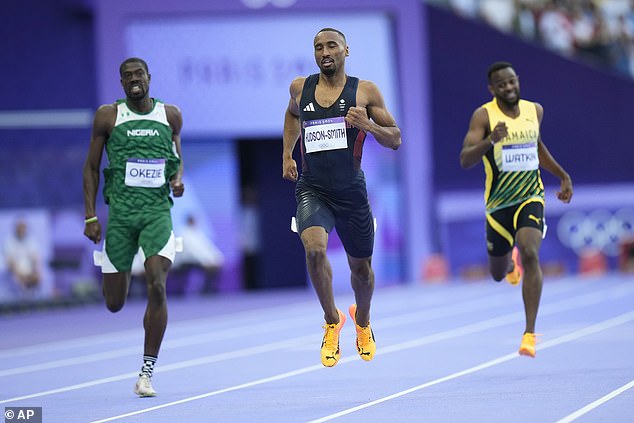 The Wolverhampton track star was the fastest finisher in the heat with a time of 44.78 seconds