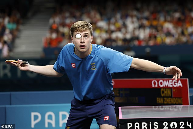 Fans were amazed as they heaped praise on Swedish table tennis star Truls Moregardh