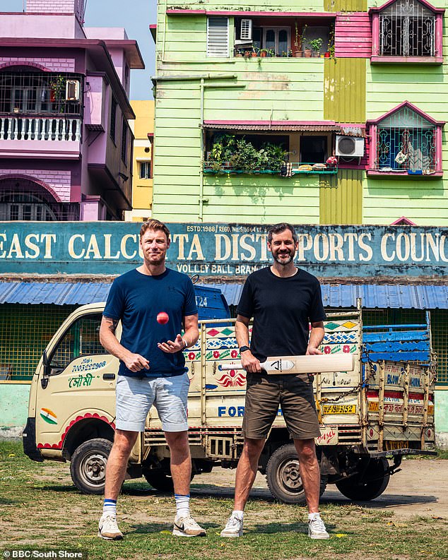 Freddie Flintoff and Kyle in the documentary releasing tonight on BBC