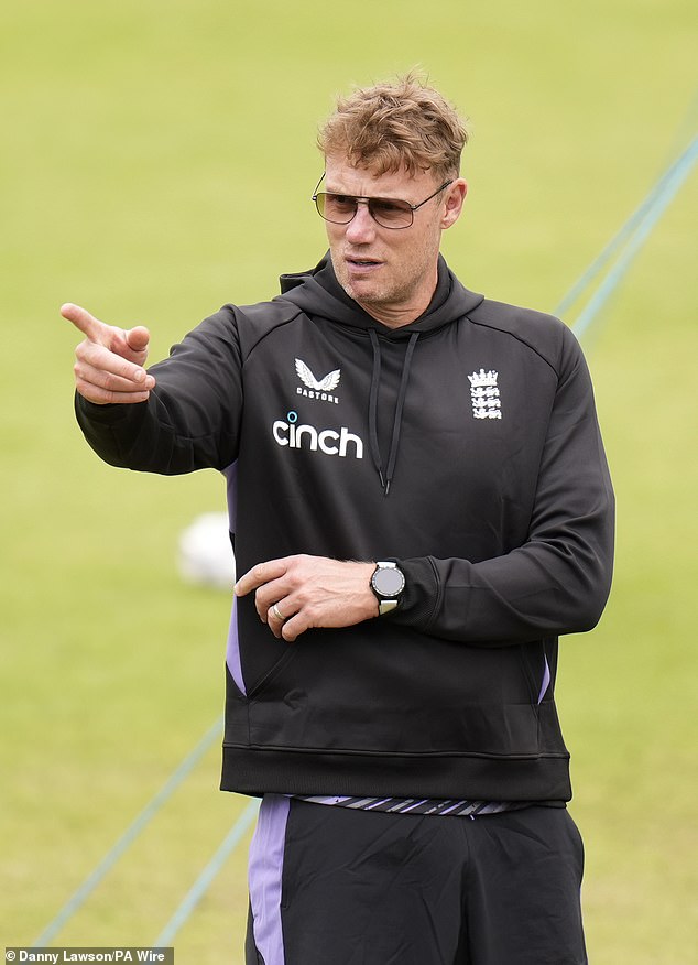 England coach Freddie Flintoff during a nets session at Headingley, Leeds