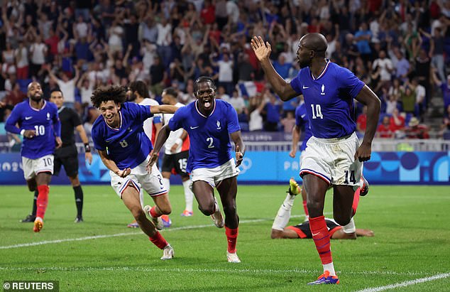 France secured their spot in the Olympic gold medal match with a 3-1 victory over Egypt