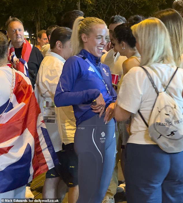 Keely Hodgkinson hit the town after claiming her gold medal at the Olympics - Britain's first in athletics at this Games