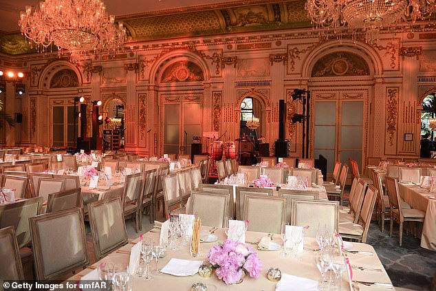 The Peninsula Hotel apologized to the tennis star just two hours after she posted her gripe on X. Pictured: A general view of the dining room during the Amfar Gala At The Peninsula Hotel In Paris on June 30, 2019