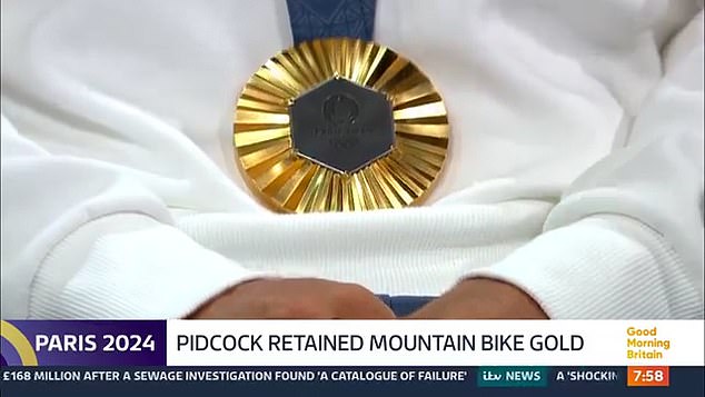 Appearing on Good Morning Britain today, Pidcock sat proudly wearing his Paris 2024 Gold Medal