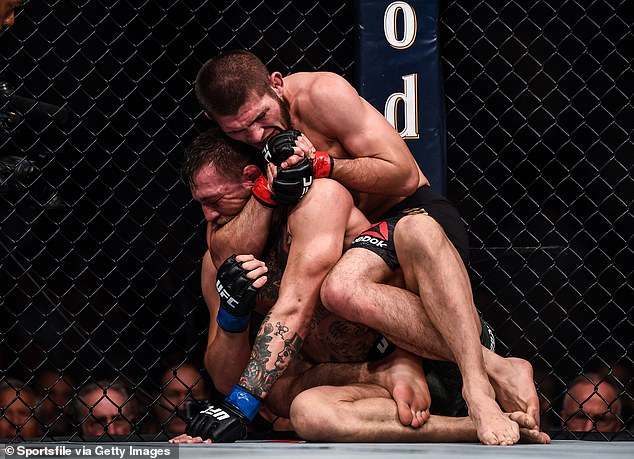 Nurmagomedov secured a fulcrum choke to submit McGregor in the fourth round of the fight