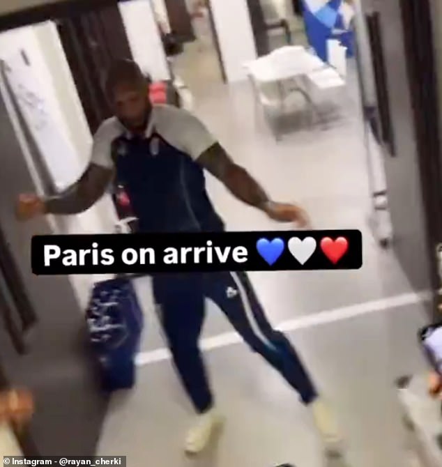 Thierry Henry captured dancing after France's 3-1 victory over Egypt at the Olympics