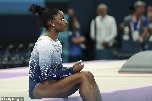 Biles secured silver in the women's floor exercise final after her three gold medals