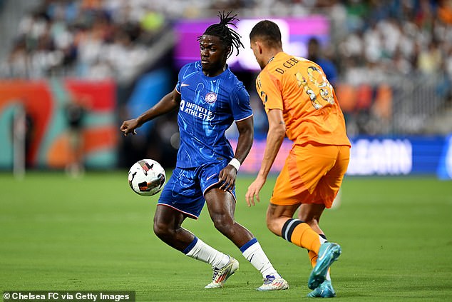 Enzo Maresca has started Romeo Lavia (left) in all five of his pre-season matches as Blues boss