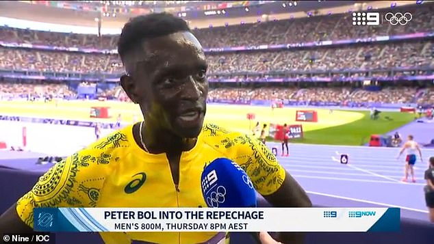 Peter Bol has issued an ultimatum to drug testers following his 800m heat in Paris