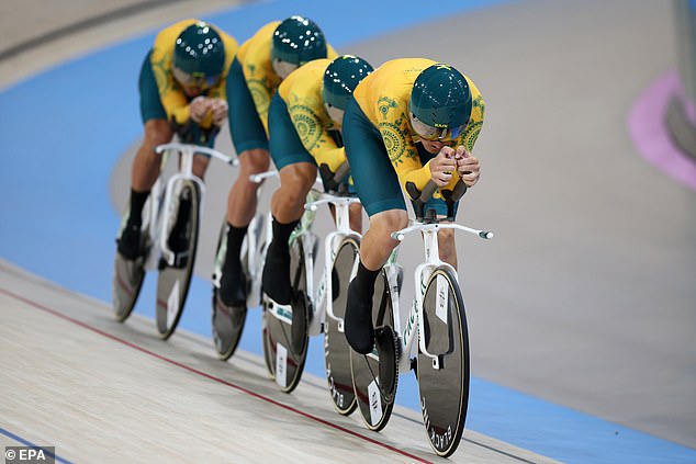 Leahy helped deliver a gold medal for Australia in the men's team pursuit