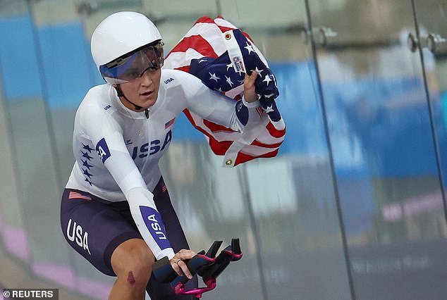 Minutes later, Team USA narrowly defeated New Zealand for the gold by 0.6 seconds