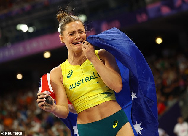 Nina Kennedy has won gold in the women's pole vault at the Olympic Games on a day that will go down in Australian sporting history