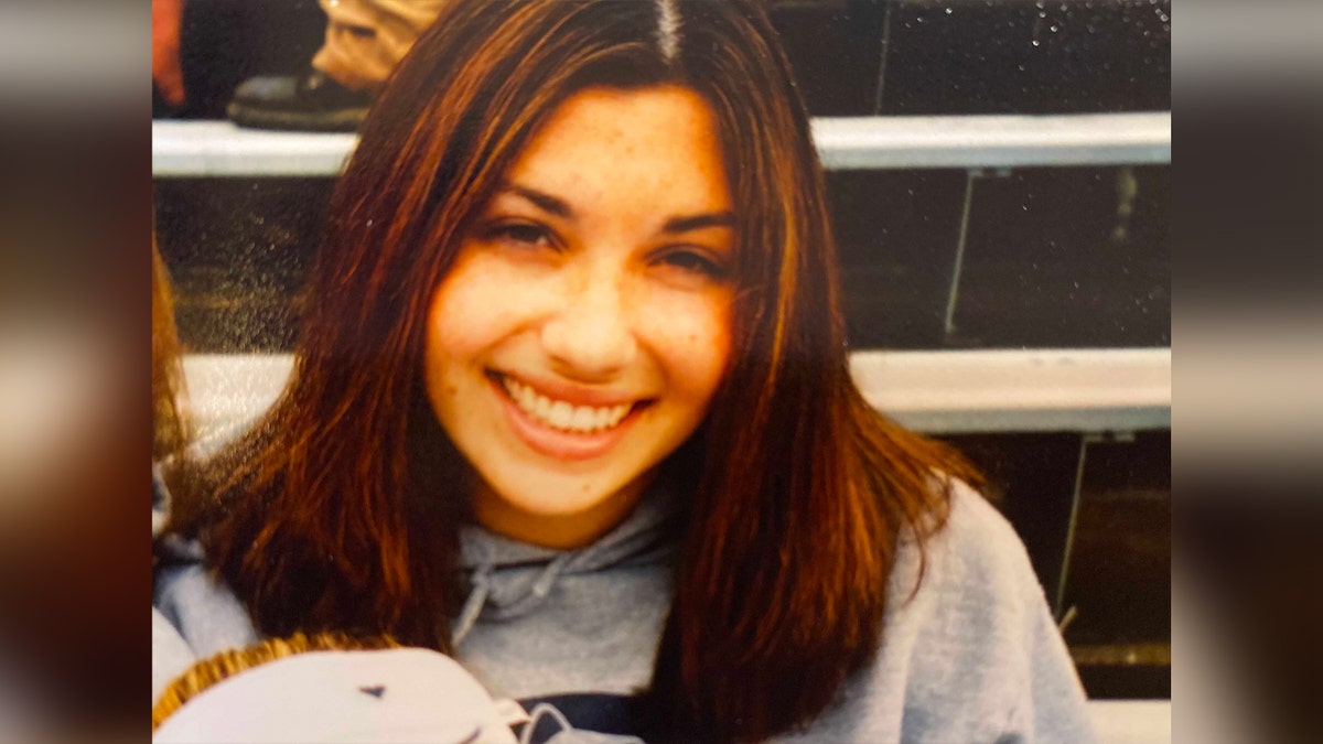 Ellen Greenberg wearing a Penn State hoodie