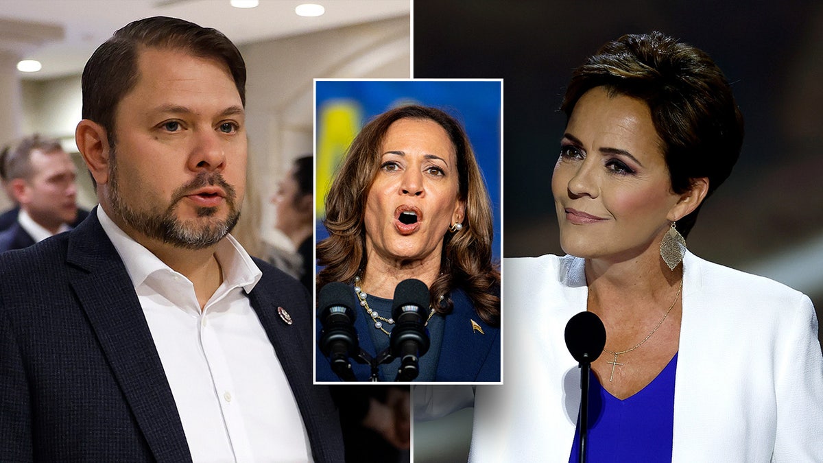 Ruben Gallego, Kamala Harris, Kari Lake