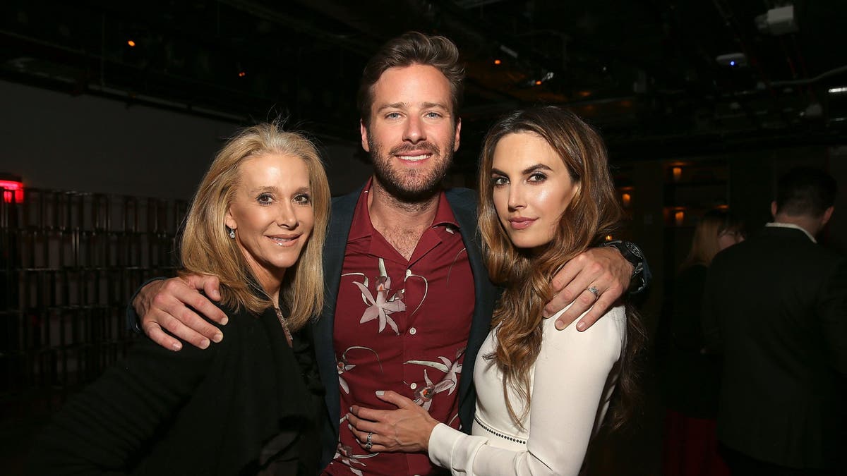 Armie Hammer with Elizabeth Chambers and his mother Dru