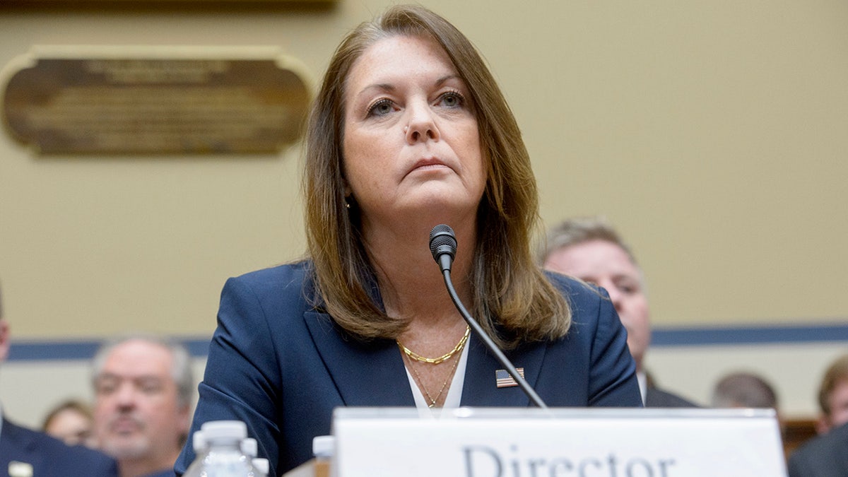 U.S. Secret Service Director Kimberly Cheatle testifying before Congress