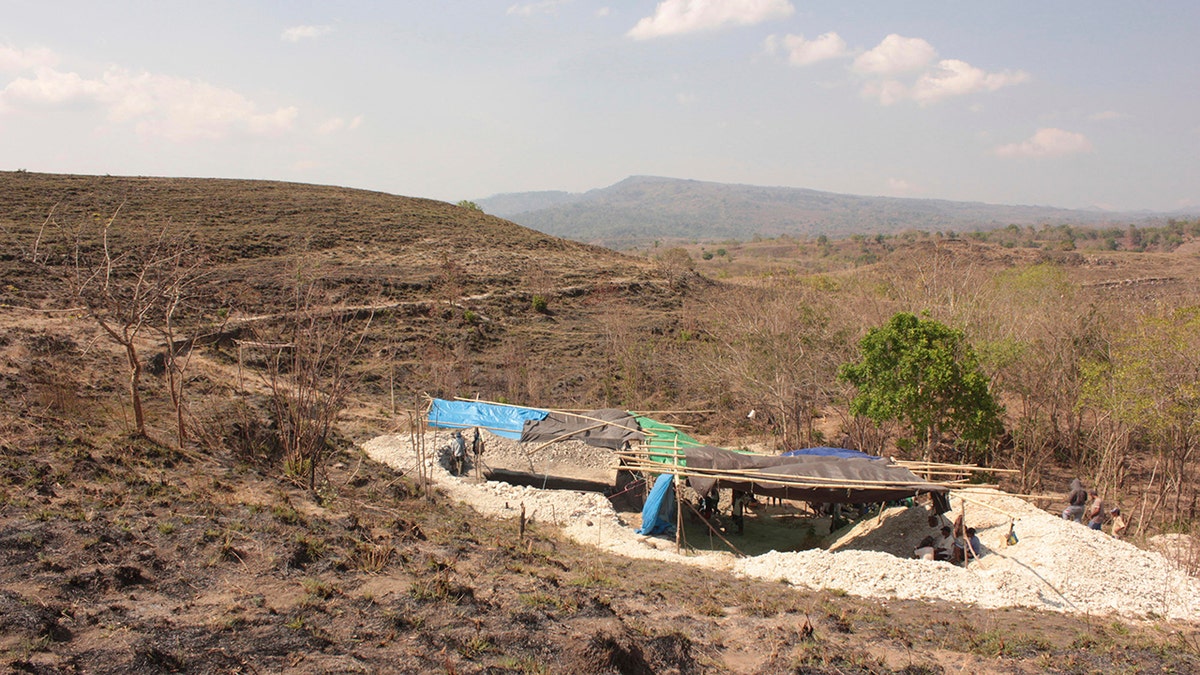 Indonesian excavation site