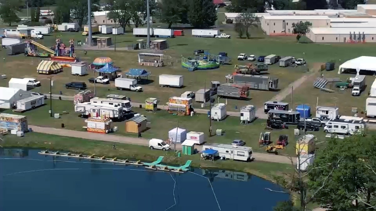 Drone view of the Butler Farm Show