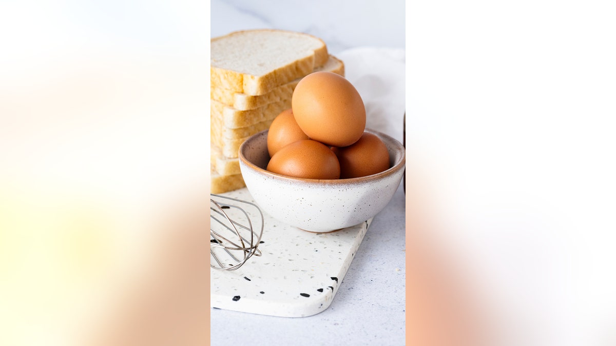 Ingredients for French toast recipe