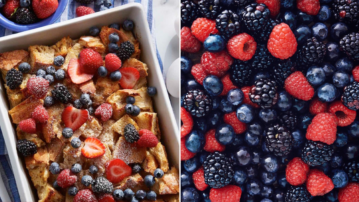 overnight French toast with berries