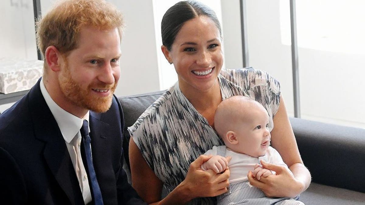 The Duke and Duchess of Sussex with their son Archie