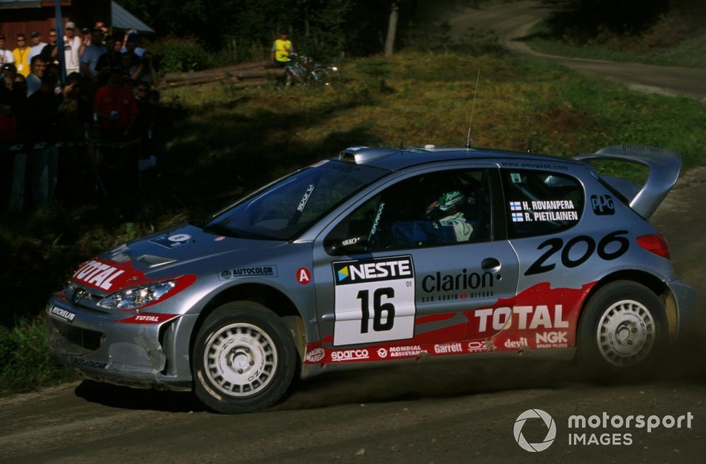 Harri Rovanpera (FIN) finished 4th in his Peugeot 206