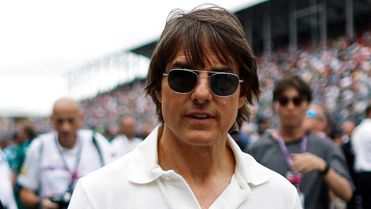 Tom Cruise at an F1 car race